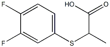 2-[(3,4-difluorophenyl)thio]propanoic acid Structure