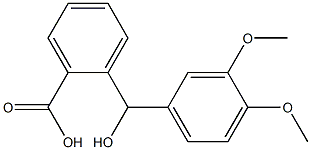 2-[(3,4-dimethoxyphenyl)(hydroxy)methyl]benzoic acid Structure