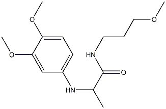 2-[(3,4-dimethoxyphenyl)amino]-N-(3-methoxypropyl)propanamide
