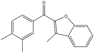 2-[(3,4-dimethylphenyl)carbonyl]-3-methyl-1-benzofuran Structure