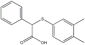 2-[(3,4-dimethylphenyl)sulfanyl]-2-phenylacetic acid