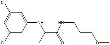 2-[(3,5-dichlorophenyl)amino]-N-(3-methoxypropyl)propanamide Struktur