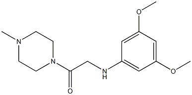 2-[(3,5-dimethoxyphenyl)amino]-1-(4-methylpiperazin-1-yl)ethan-1-one 结构式