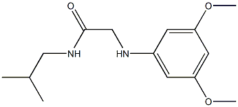 2-[(3,5-dimethoxyphenyl)amino]-N-(2-methylpropyl)acetamide Struktur
