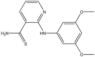 2-[(3,5-dimethoxyphenyl)amino]pyridine-3-carbothioamide 结构式
