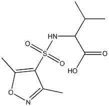 2-[(3,5-dimethyl-1,2-oxazole-4-)sulfonamido]-3-methylbutanoic acid|