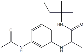 2-[(3-acetamidophenyl)amino]-N-(2-methylbutan-2-yl)propanamide|