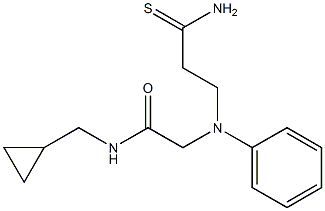 2-[(3-amino-3-thioxopropyl)(phenyl)amino]-N-(cyclopropylmethyl)acetamide