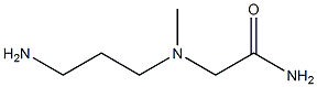 2-[(3-aminopropyl)(methyl)amino]acetamide 结构式