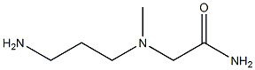 2-[(3-aminopropyl)(methyl)amino]acetamide Structure