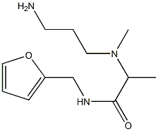 2-[(3-aminopropyl)(methyl)amino]-N-(furan-2-ylmethyl)propanamide,,结构式