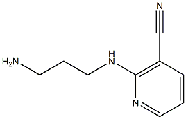 2-[(3-aminopropyl)amino]nicotinonitrile 化学構造式