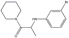 2-[(3-bromophenyl)amino]-1-(piperidin-1-yl)propan-1-one Struktur