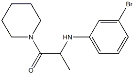 2-[(3-bromophenyl)amino]-1-(piperidin-1-yl)propan-1-one Structure