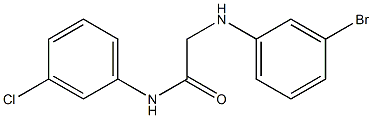 2-[(3-bromophenyl)amino]-N-(3-chlorophenyl)acetamide