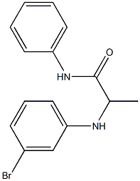 2-[(3-bromophenyl)amino]-N-phenylpropanamide Structure