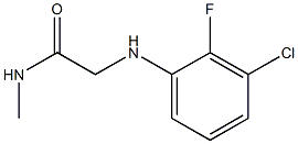 2-[(3-chloro-2-fluorophenyl)amino]-N-methylacetamide,,结构式