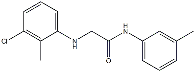 2-[(3-chloro-2-methylphenyl)amino]-N-(3-methylphenyl)acetamide Structure