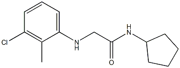 2-[(3-chloro-2-methylphenyl)amino]-N-cyclopentylacetamide|