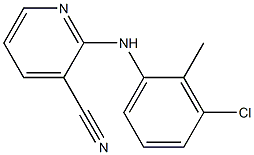 2-[(3-chloro-2-methylphenyl)amino]pyridine-3-carbonitrile 结构式