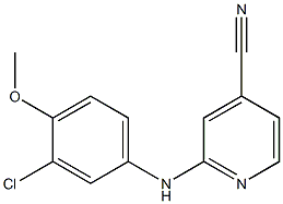 2-[(3-chloro-4-methoxyphenyl)amino]isonicotinonitrile