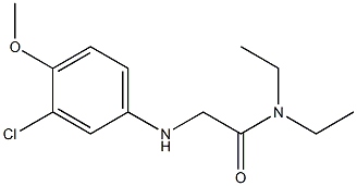 2-[(3-chloro-4-methoxyphenyl)amino]-N,N-diethylacetamide 结构式