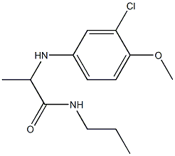 2-[(3-chloro-4-methoxyphenyl)amino]-N-propylpropanamide