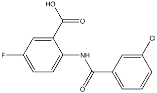  2-[(3-chlorobenzene)amido]-5-fluorobenzoic acid