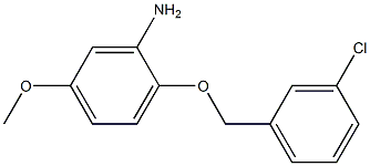2-[(3-chlorophenyl)methoxy]-5-methoxyaniline 结构式