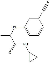 2-[(3-cyanophenyl)amino]-N-cyclopropylpropanamide Struktur