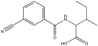  2-[(3-cyanophenyl)formamido]-3-methylpentanoic acid