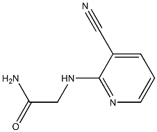 2-[(3-cyanopyridin-2-yl)amino]acetamide 结构式