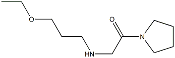 2-[(3-ethoxypropyl)amino]-1-(pyrrolidin-1-yl)ethan-1-one Struktur