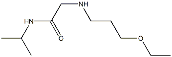 2-[(3-ethoxypropyl)amino]-N-(propan-2-yl)acetamide Structure