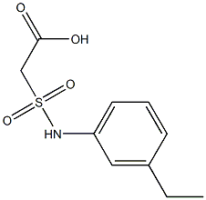 2-[(3-ethylphenyl)sulfamoyl]acetic acid Structure