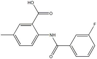 2-[(3-fluorobenzene)amido]-5-methylbenzoic acid