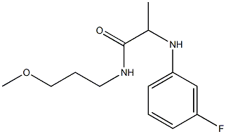 2-[(3-fluorophenyl)amino]-N-(3-methoxypropyl)propanamide Structure