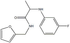 2-[(3-fluorophenyl)amino]-N-(furan-2-ylmethyl)propanamide Structure