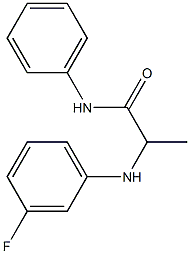 2-[(3-fluorophenyl)amino]-N-phenylpropanamide Struktur