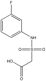 2-[(3-fluorophenyl)sulfamoyl]acetic acid Struktur