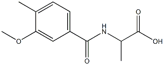 2-[(3-methoxy-4-methylphenyl)formamido]propanoic acid Struktur