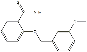 2-[(3-methoxybenzyl)oxy]benzenecarbothioamide Structure