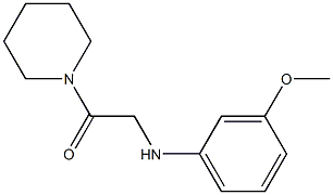 2-[(3-methoxyphenyl)amino]-1-(piperidin-1-yl)ethan-1-one Structure