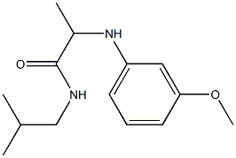 2-[(3-methoxyphenyl)amino]-N-(2-methylpropyl)propanamide Struktur