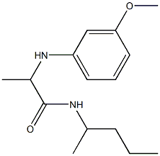 2-[(3-methoxyphenyl)amino]-N-(pentan-2-yl)propanamide Struktur