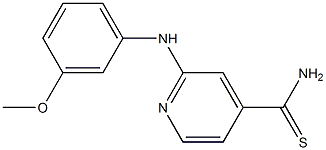  2-[(3-methoxyphenyl)amino]pyridine-4-carbothioamide