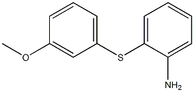 2-[(3-methoxyphenyl)sulfanyl]aniline 结构式