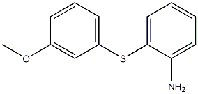 2-[(3-methoxyphenyl)sulfanyl]aniline Structure