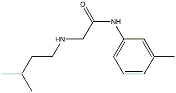 2-[(3-methylbutyl)amino]-N-(3-methylphenyl)acetamide,,结构式