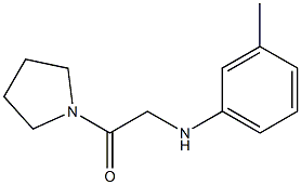 2-[(3-methylphenyl)amino]-1-(pyrrolidin-1-yl)ethan-1-one Structure